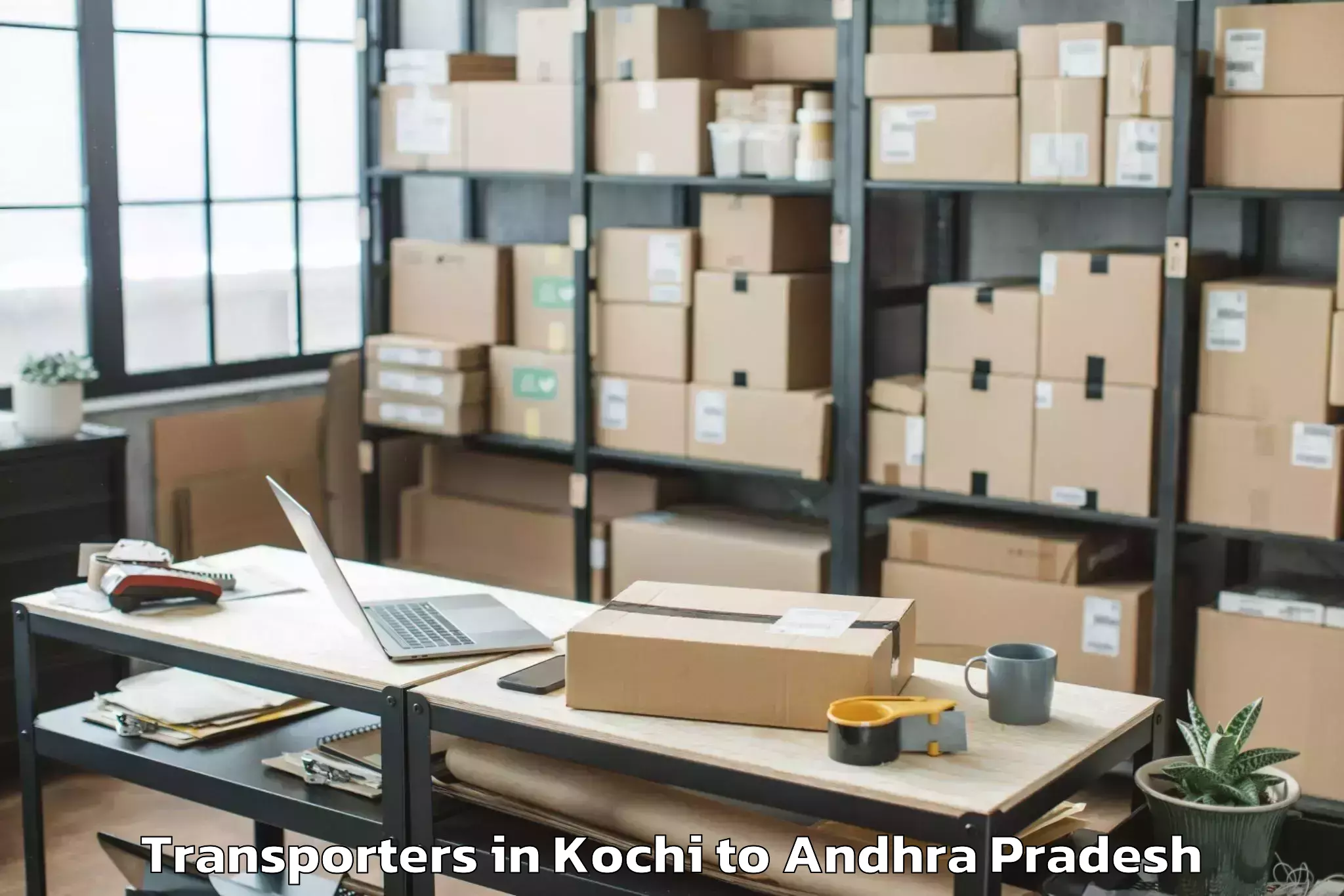 Book Your Kochi to Addanki Transporters Today